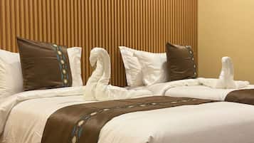 Chambre Standard avec lits jumeaux, balcon, vue ville