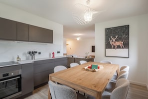 Fridge, microwave, oven, stovetop - Oravo Family-friendly apartment Praz sur Arly (Praz sur Arly)