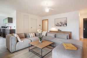 Living area - Oravo Family-friendly apartment Praz sur Arly (Praz sur Arly)