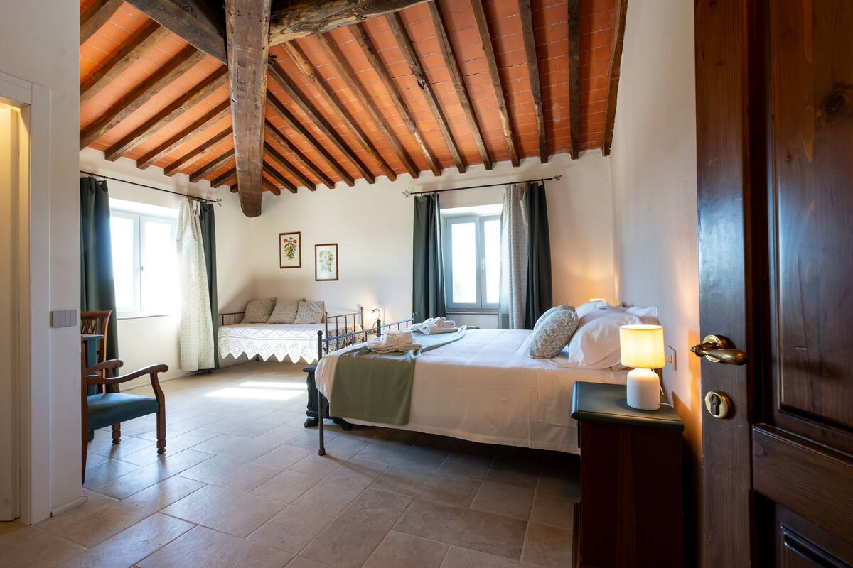 Superior Triple Room, Garden View | Egyptian cotton sheets, premium bedding, down comforters