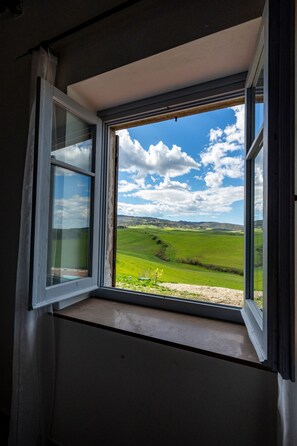 Family Triple Room, Patio, Garden View | Egyptian cotton sheets, premium bedding, down comforters