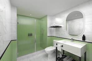 Dusche im Bad