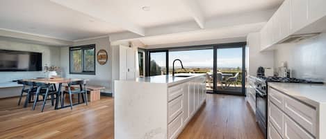 Fridge, oven, stovetop, dishwasher