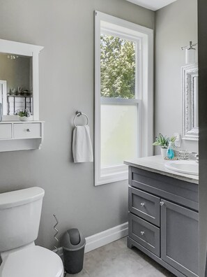 Hair dryer, towels, soap, shampoo - Walkerton Sauna Suite (Walkerton)