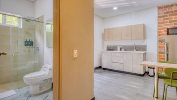 Exclusive Studio, Balcony, City View | Bathroom