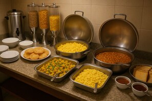 Free daily buffet breakfast