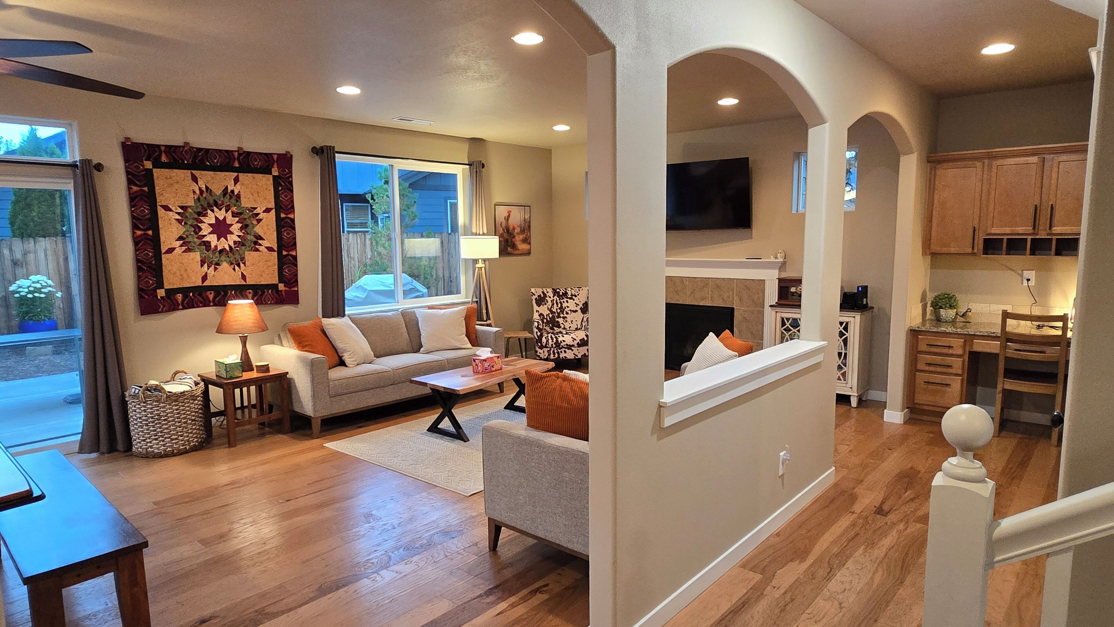 TV connectée, cheminée