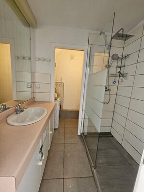 Shower, hair dryer