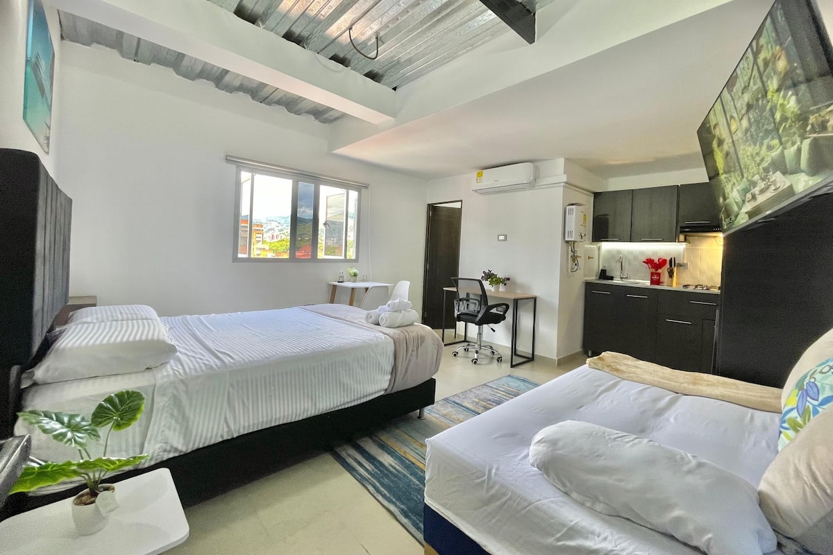 Comfort Apartment, Air conditioning, City View