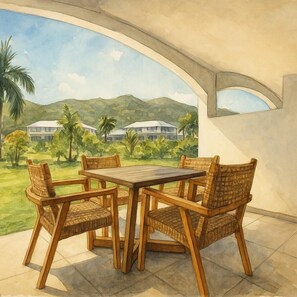 Premium Suite, Garden View | Terrace/patio