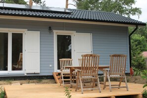 Outdoor dining - Vacation home near the lake Himmelpfort (Fürstenberg/Havel)