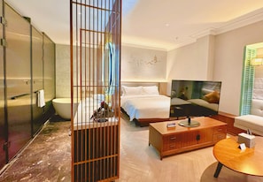 Free minibar, in-room safe, blackout curtains, soundproofing