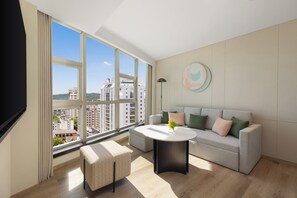 Suite, 1 King Bed, Lake View (w Sofa Bed) | Down duvets, minibar, desk, blackout curtains - EVEN Hotel Hangzhou West Lake by IHG (Hangzhou)