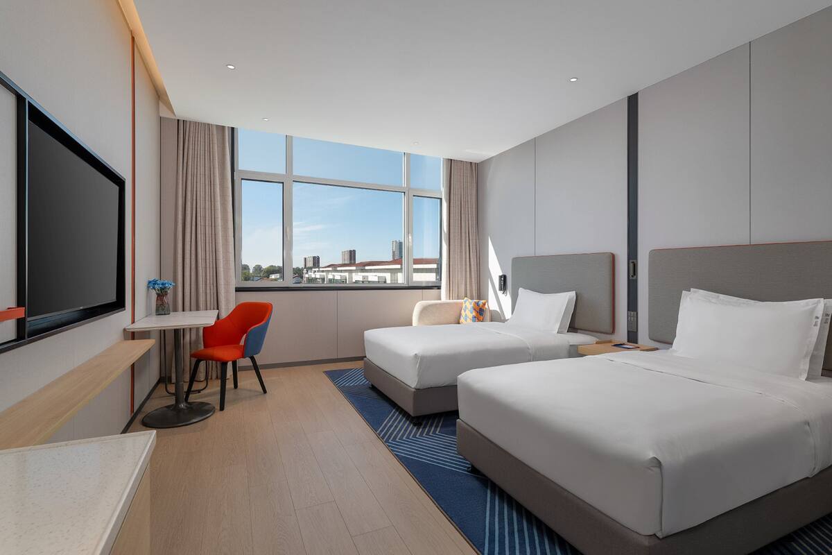 2 Single Standard Stocked Minibar Included