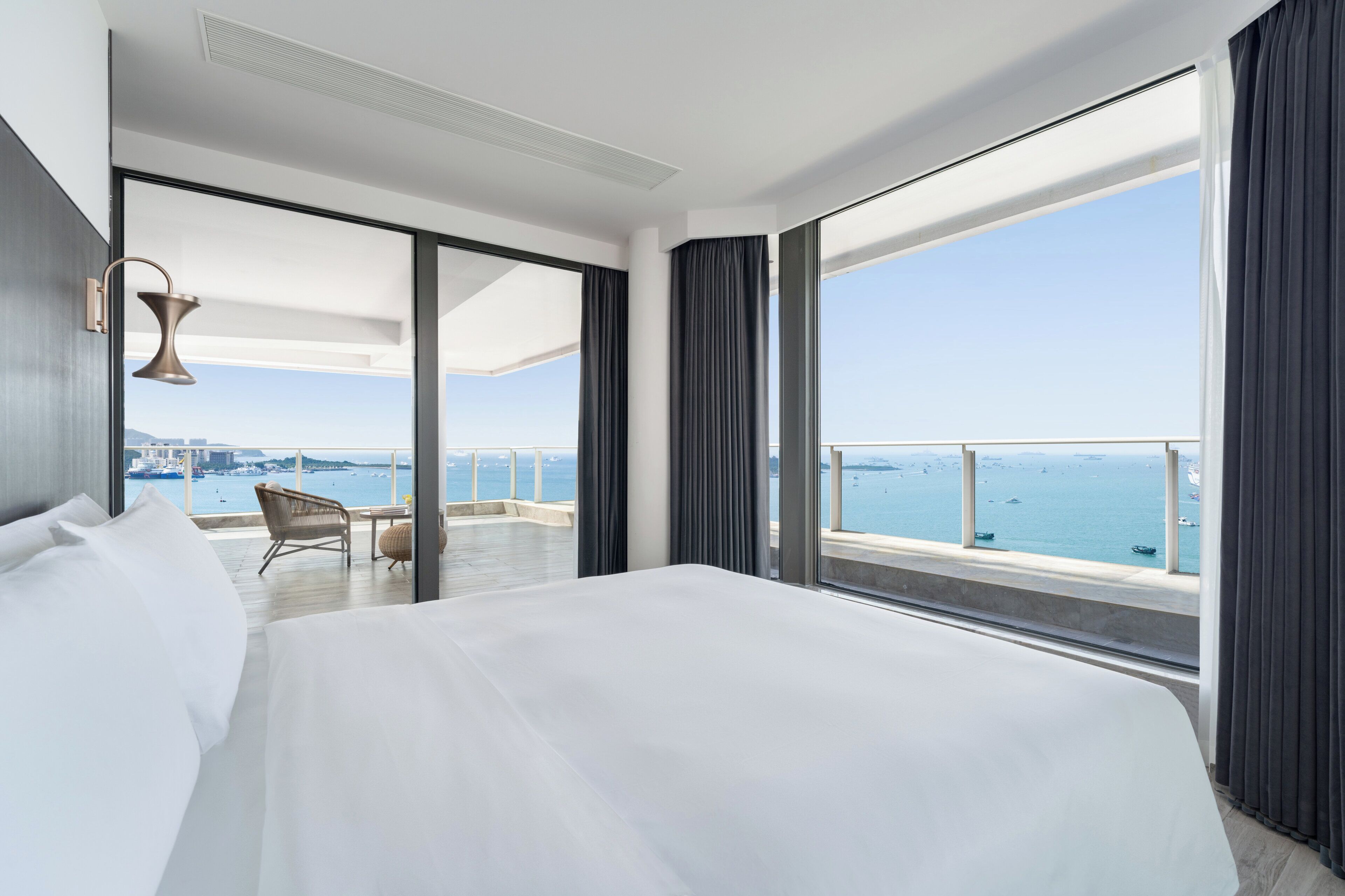 Standard Room, 2 Double Beds, Oceanfront | Free minibar, in-room safe, desk, blackout curtains