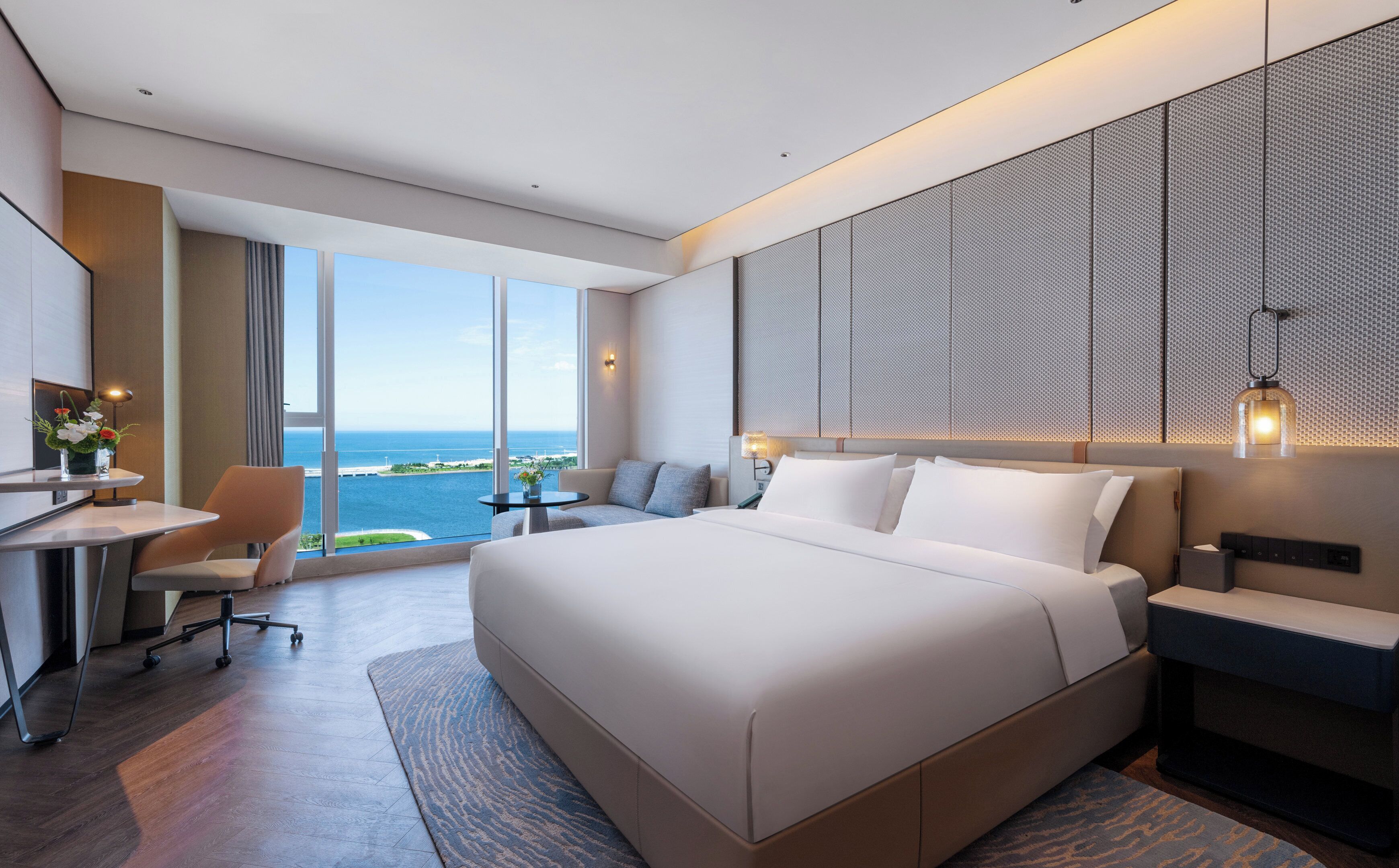 Chambre Standard, 1 très grand lit, vue sur la mer | Accès au Wi-Fi (inclus)