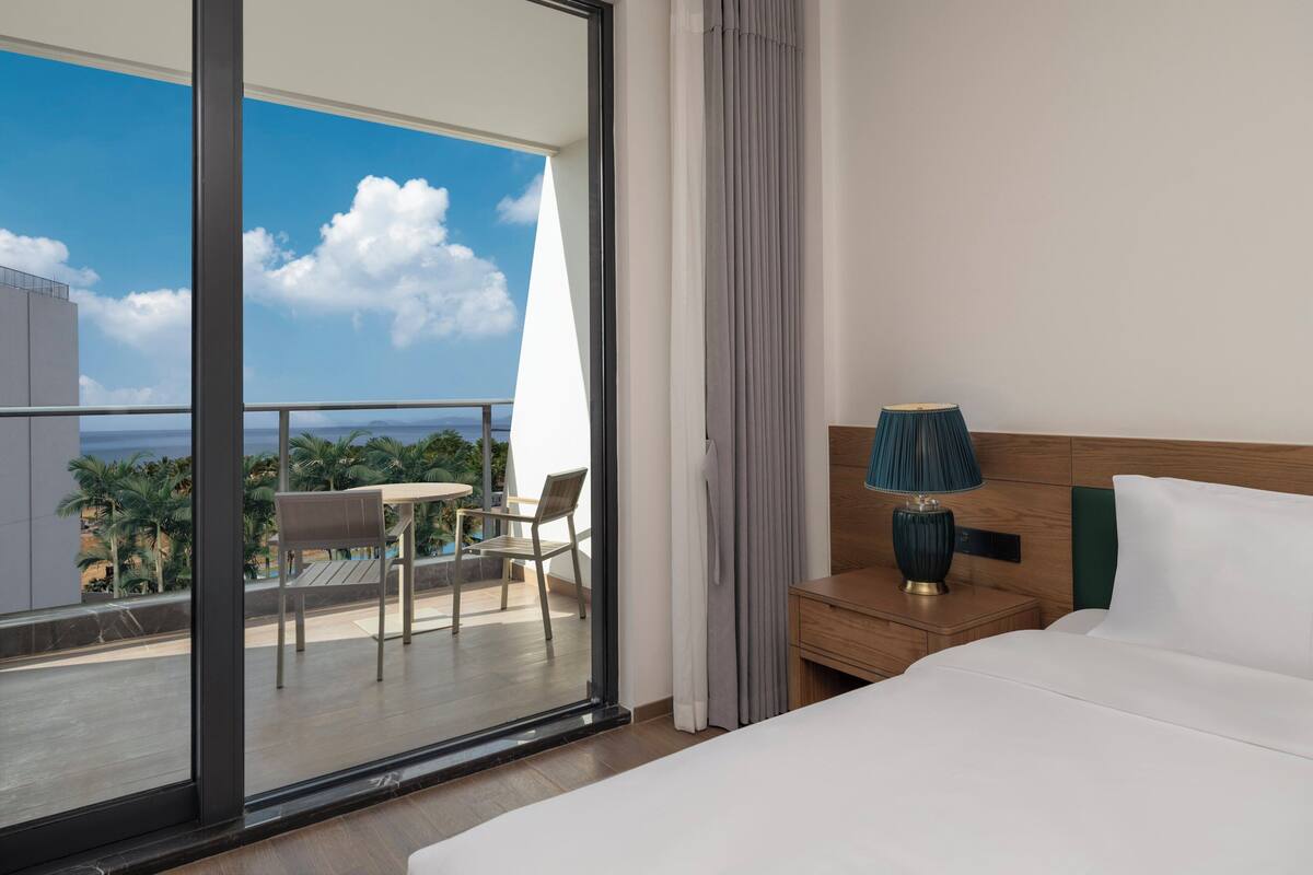 Standard Room, 2 Double Beds, Sea View (Furnished Balcony)