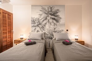 2 bedrooms, iron/ironing board, WiFi, bed sheets
