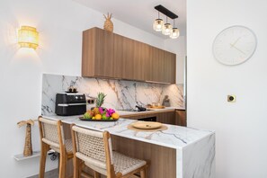 Microwave, oven, dishwasher, toaster