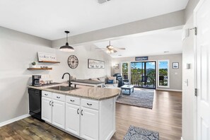 Condo, Multiple Beds, Balcony (Sunsational Views at Anchors Point) | Private kitchen | Fridge, microwave, oven, stovetop