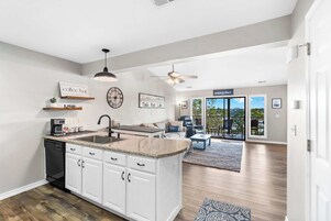 Condo, Multiple Beds, Balcony (Sunsational Views at Anchors Point) | Private kitchen | Fridge, microwave, oven, stovetop