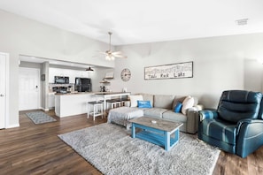 Condo, Multiple Beds, Balcony (Sunsational Views at Anchors Point) | Living area | 42-inch flat-screen TV with digital channels