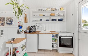 Fridge, stovetop, coffee/tea maker