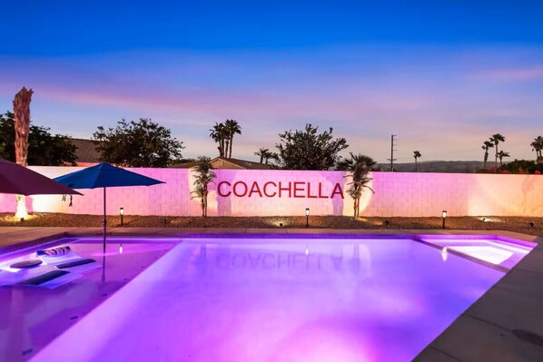 A heated pool
