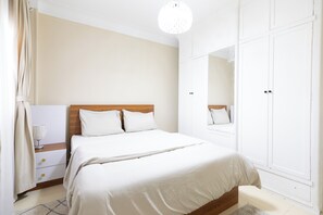 2 室のベッドルーム、WiFi、ベッドシーツ