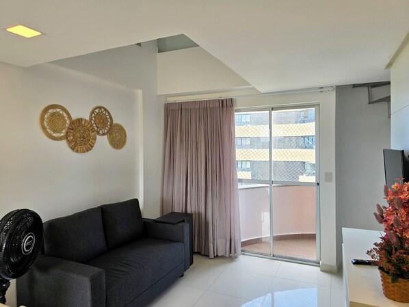 Apartment | Living area | 32-inch LED TV with digital channels