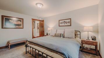 Cabin, Multiple Beds, Patio (Spotted Bear Cabin) | 3 bedrooms, individually decorated, individually furnished, bed sheets