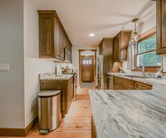 Cabin, Multiple Beds, Patio (Spotted Bear Cabin) | Private kitchen | Fridge, microwave, oven, stovetop