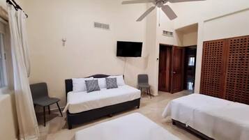 2 bedrooms, iron/ironing board, WiFi, bed sheets