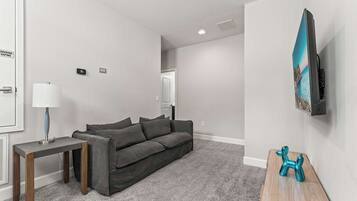 House, Multiple Beds, Pool Access, Pool View (Chic Villa Domani Retreat) | Living area | 42-inch flat-screen TV with digital channels