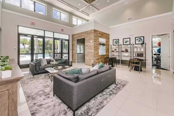 House, Multiple Beds, Pool Access, Pool View (Chic Villa Domani Retreat) | Living area | 42-inch flat-screen TV with digital channels