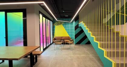 Newly built modern hostel in the center of town