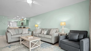 Living area - Lei Lani Mini Tower 117 - 5ppl (Orange Beach)