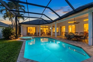 A heated pool