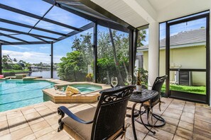 A heated pool