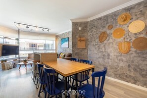 Basic Apartment | Dining - Apt With Balcony and BBQ 30m From the sea Rdm0101 (Itapema)