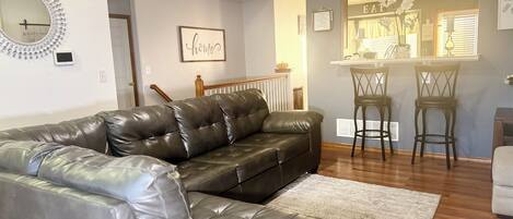 Smart TV, fireplace, video games