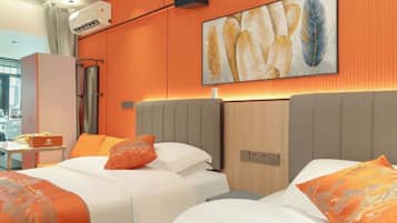 Laptop workspace, free WiFi