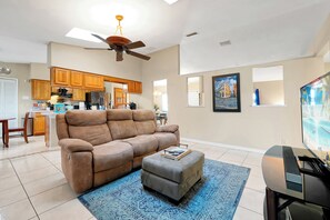 Smart TV, DVD player, stereo