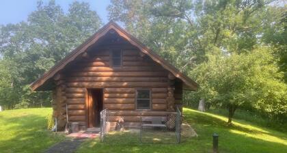 Log cabin, log cabin sauna building, wildlife, orchards