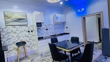 Spiseområde på rommet