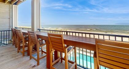 Beachfront wedding/event venue duplex with private pools, elevators, and suites