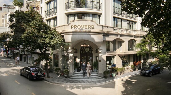A hotel entrance with a sign reading 'PROVERB HOTEL HANOI.' - Proverb Hotel Hanoi (Hanoi)