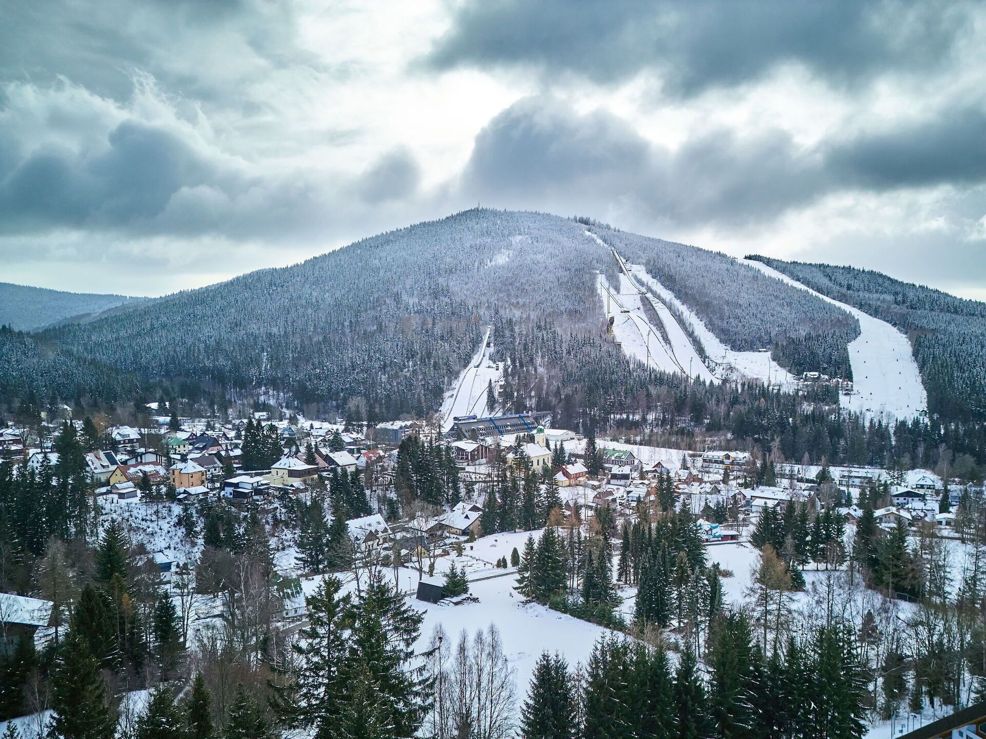 Bergforms, Winter, Berg, Landschaft, Schnee, Hochland, Bergstation, Hügel, Terrain, Gebirge