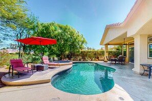 A heated pool