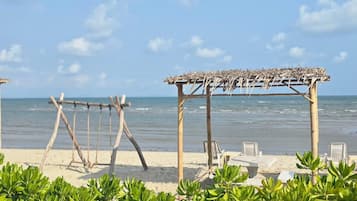Uitzicht op strand/zee
